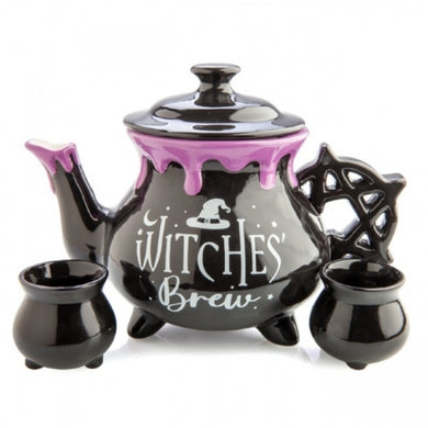 Witches Brew Cauldron Teapot and Mug Set